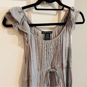 ❌ SOLD Gray Dress with Lace Detail